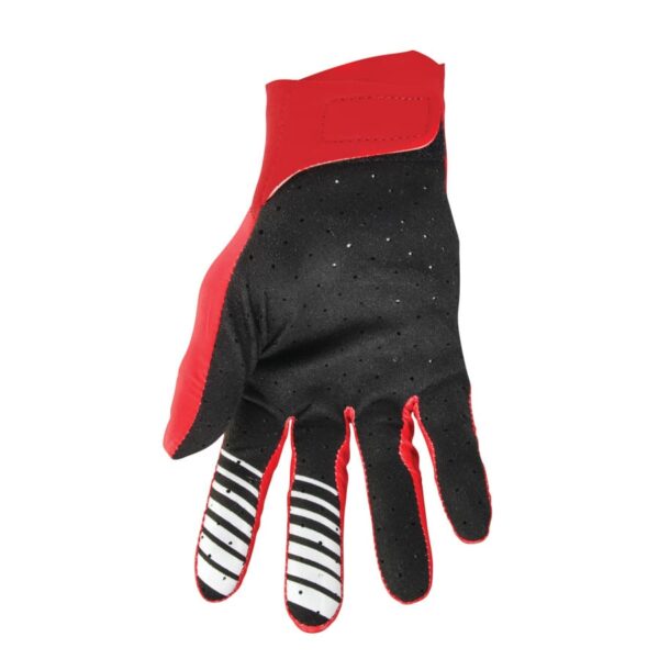 AGILE Analog Red/White Gloves – Ride in Bold Style with Precision and Comfort for the Ultimate Adventure