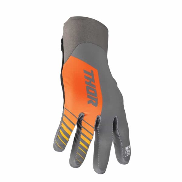 AGILE Analog Charcoal/Orange Gloves – Navigate Your Journey with Dynamic Style, Comfort, and Precise Grip!