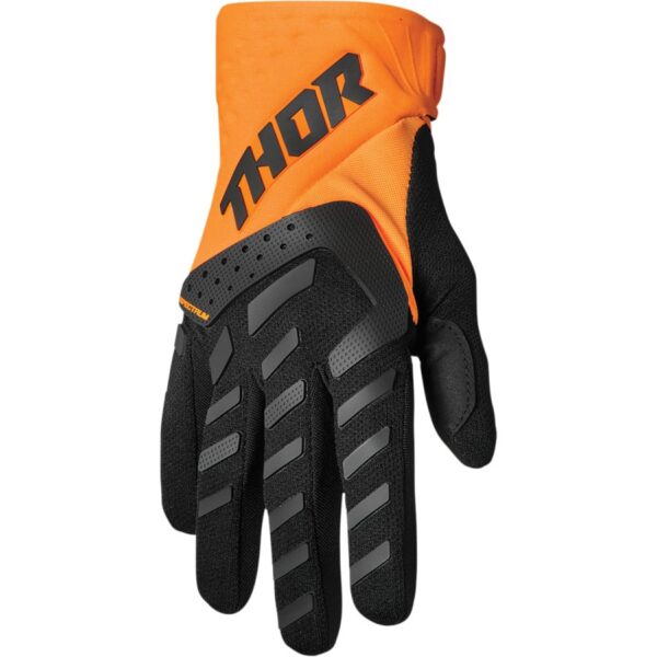 SPECTRUM Flo Orange/Black Gloves – Bold Style, Maximum Grip, and Unparalleled Performance for Your Next Adventure!