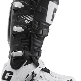 GAERNE SG-10 Boots in Dynamic Black/White – Supreme Style and Performance for Every Ride
