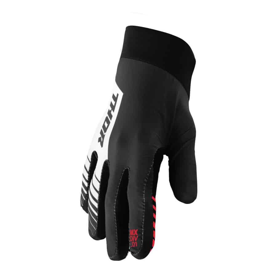 AGILE Analog Black/White Gloves – Navigate Your Ride in Timeless Monochrome Style with Precision and Comfort