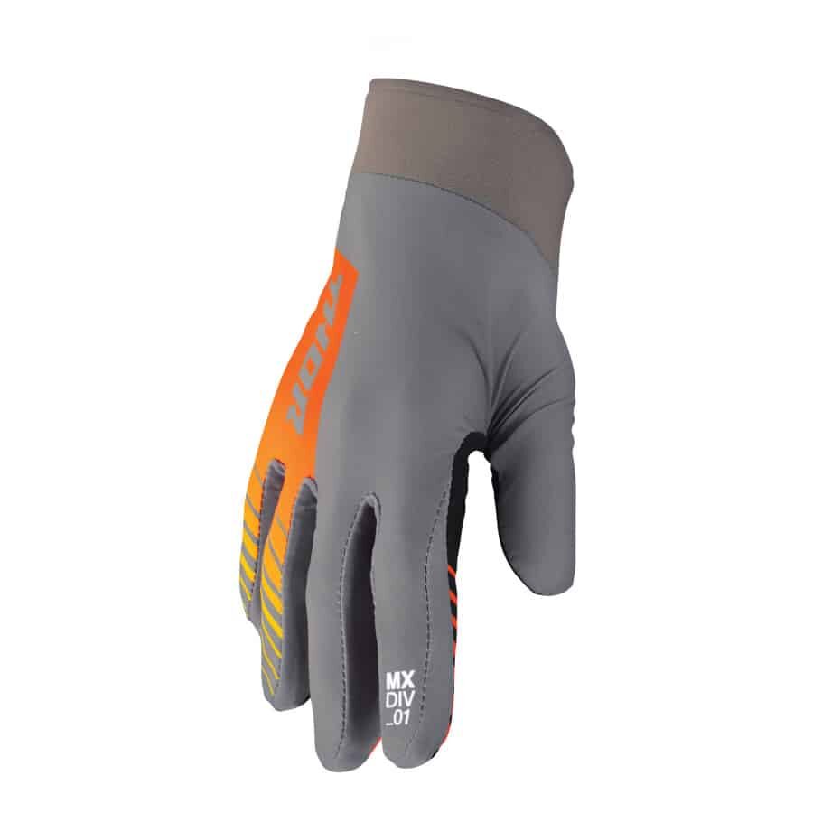AGILE Analog Charcoal/Orange Gloves – Navigate Your Journey with Dynamic Style, Comfort, and Precise Grip!