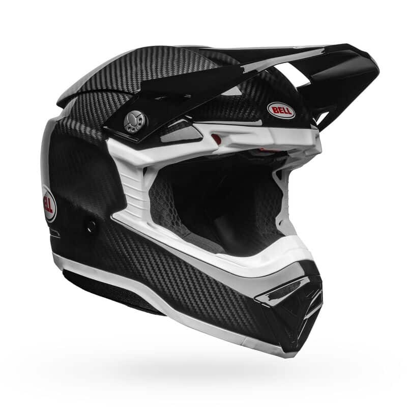 bell-moto-10-spherical-carbon-dirt-motorcycle-helmet-gloss-black-white-front-right
