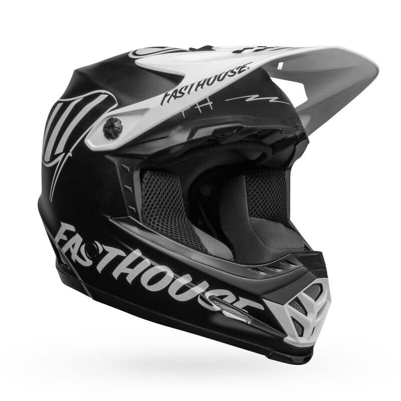 bell-moto-9-youth-mips-dirt-motorcycle-helmet-fasthouse-flying-colors-matte-black-white-front-right